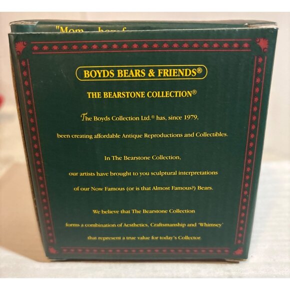 Boyds Bears Christmas Ornament Bearstone Collection Mintley Peekers 2003 - Picture 5 of 8